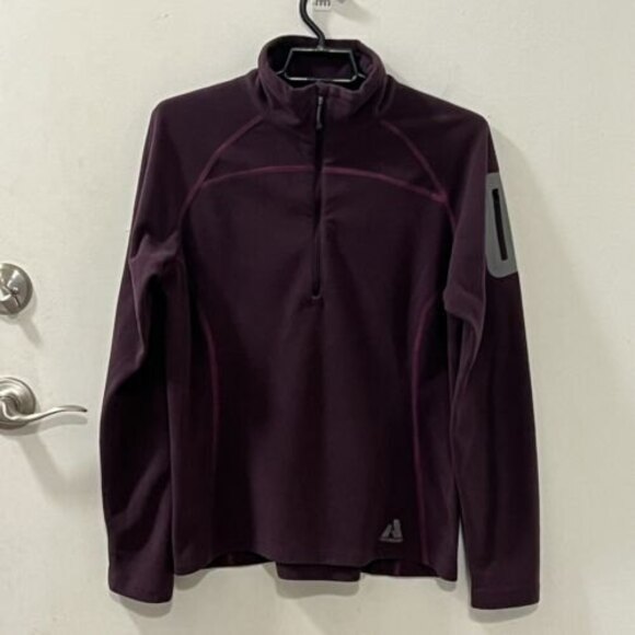 Eddie Bauer First Ascent Womens Purple Outdoor Hiking Fleece Sweater Sz M - Picture 2 of 11
